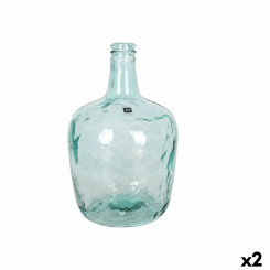 Decorative container La Mediterránea Apple Glass Ø 23 x 36.8 cm (2 Units)