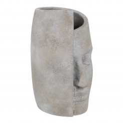 Vase Gray Cement Face 18.5 x 16 x 27.5 cm