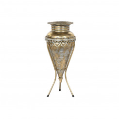 Vase Home ESPRIT Golden Metal 24 x 24 x 57 cm