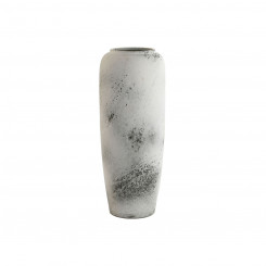 Vase Home ESPRIT White Black Ceramic Weathered finish 20 x 20 x 51 cm
