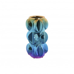 Vase Home ESPRIT Multicolor Ceramics Modern 12 x 12 x 24 cm (2 Units)