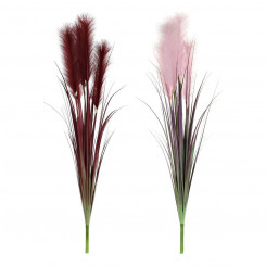 Bouquets DKD Home Decor Burgundy Pink PVC (2 pcs) (12 x 12 x 106 cm)