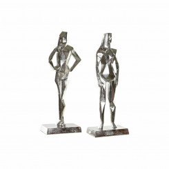 Decorative Figure DKD Home Decor Aluminium (2 pcs) (23 x 13 x 62 cm)