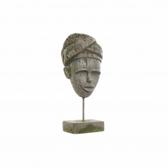 Dekoratiivne figuur DKD Home Decor Klaaskiust metallist Aafrika naine (20 x 12 x 55 cm)