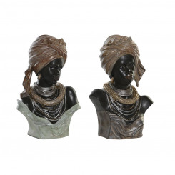 Decorative Figure DKD Home Decor Resin Colonial African Woman (26 x 17 x 40 cm) (2 Units)