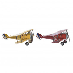 Decorative Figure DKD Home Decor Aeroplane (50 x 42 x 16 cm) (2 Units)
