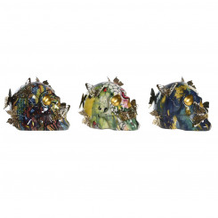 Decorative Figure DKD Home Decor Metal Resin Multicolour Skull Modern (15,5 x 10,5 x 11 cm) (3 Units)