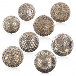 Balls Decoration Silver 10 x 10 x 10 cm (8 Units)