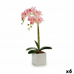 Декоративное растение Орхидея 18 x 47 x 14 см Пластик (6 шт.)