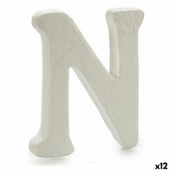 Letter N Valge polüstüreen 1 x 15 x 13,5 cm (12 ühikut)