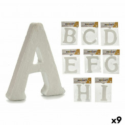 Letters ABCDEFGHI White polystyrene 2 x 23 x 17 cm (9Units)