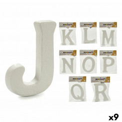 Letters JKLMNOPQR White polystyrene 2,5 x 22 x 17 cm (9Units)