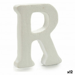 Letter R Valge polüstüreen 15 x 12,5 cm (12 ühikut)