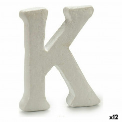 Letter K Valge polüstüreen 1 x 15 x 13,5 cm (12 ühikut)