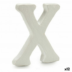 Letter X White polystyrene 1 x 15 x 13,5 cm (12 Units)