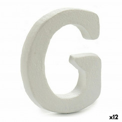 Letter G Valge polüstüreen 1 x 15 x 13,5 cm (12 ühikut)