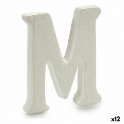Letter M Valge polüstüreen 1 x 15 x 13,5 cm (12 ühikut)