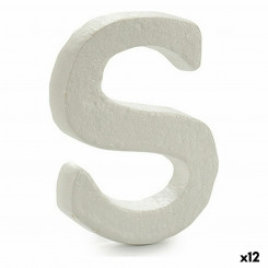Буква S Полистирол белый 12 х 15 х 12 см (12 шт.)