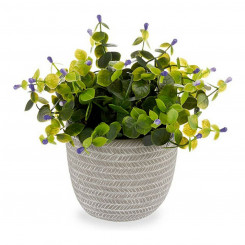 Декоративные Растения Сиреневые Цветы Серый Фиолетовый Зеленый Пластик