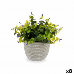 Dekoratiivsed taimed, lilled, plastik, 21 x 20,6 x 21 cm (8 ühikut)