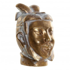 Decorative Figure DKD Home Decor 11,5 x 12 x 18 cm Golden Resin Oriental Head