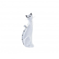 Dekoratiivne figuur DKD Home Decor White Romantic Cat 9 x 9 x 24 cm