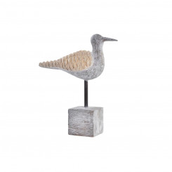 Decorative Figure DKD Home Decor 23 x 9 x 26,7 cm Natural Grey Bird Mediterranean