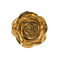Настенное украшение DKD Home Decor 18 x 8 x 18 см Цветок Золотой Романтик