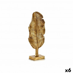 Dekoratiivne kuju Taime leht Kuldne 8 x 43,5 x 17 cm (6 ühikut)