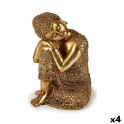 Kuldne istuv Buddha dekoratiivne figuur 20 x 30 x 20 cm (4 ühikut)