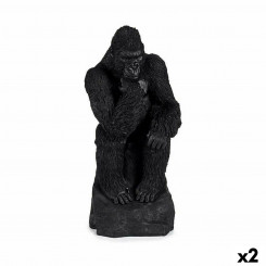 Dekoratiivne figuur Gorilla Black 20 x 45 x 20 cm (2 ühikut)