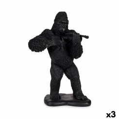 Dekoratiivne figuur Gorilla viiul must 17 x 41 x 30 cm (3 ühikut)