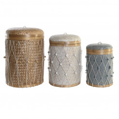 Korvikomplekt DKD Home Decor Cotton Bamboo Boho (46 x 46 x 58 cm)