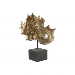 Декоративная фигурка Home ESPRIT Черный Золотой Бегемот 33 х 21,5 х 45 см
