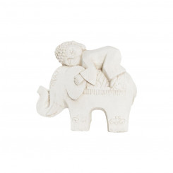 Dekoratiivne figuur DKD Home Decor White Elephant Oriental 44 x 22 x 40 cm