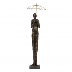Decorative figure Copper Lady 18 x 16 x 63 cm