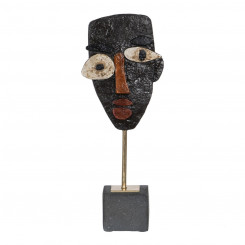 Sculpture Mask Brown Black 52 x 35 x 41.5 cm