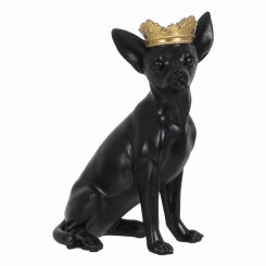 Decorative figure Black Golden Dog 17 x 11.7 x 25.5 cm
