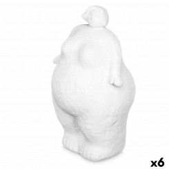 Декоративная фигурка Доломит Белый 14 х 25 х 11 см (6 шт.) Дама с ножкой