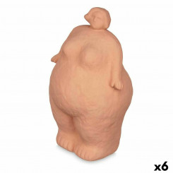 Декоративная фигурка Оранжевый Доломит 14 х 25 х 11 см (6 шт.) Дама с ножкой