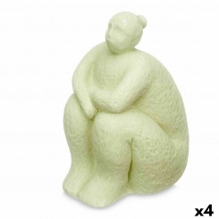 Декоративная фигурка Зеленый Доломит 18 х 30 х 19 см (4 шт.) Сидящая дама