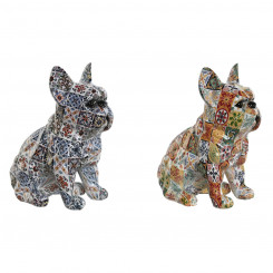 Декоративная фигурка Home ESPRIT Multicolored Dog Mediterranean 10 x 13 x 16 см (2 шт.)