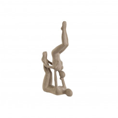 Decorative figure Home ESPRIT Beige Yoga 21.4 x 8.8 x 40 cm