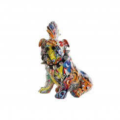 Decorative figure Home ESPRIT Multicolored Dog 17 x 25 x 27 cm