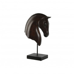 Decorative figure Home ESPRIT Black Dark brown Horse 27 x 13 x 42.5 cm