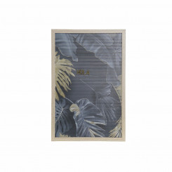 Настенное украшение DKD Home Decor 30 x 1,5 x 45 см Серый Натуральный Тропический (2 шт.)