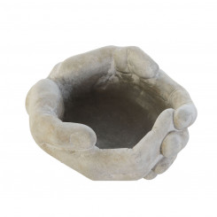 Tray for accessories Home ESPRIT Cement Hands 24 x 22 x 12 cm