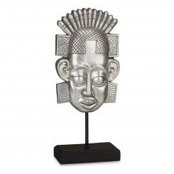 Декоративная фигурка Индианец, серебряная полирезина (17,5 х 36 х 10,5 см)