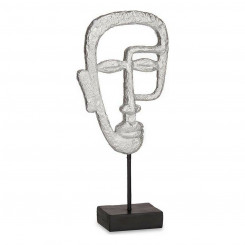 Декоративная фигурка Лицо Серебряная полирезина (19,5 х 38 х 10,5 см)