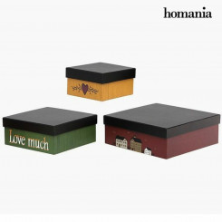 Коробка декоративная Homania 2649 (3 шт) Квадратная